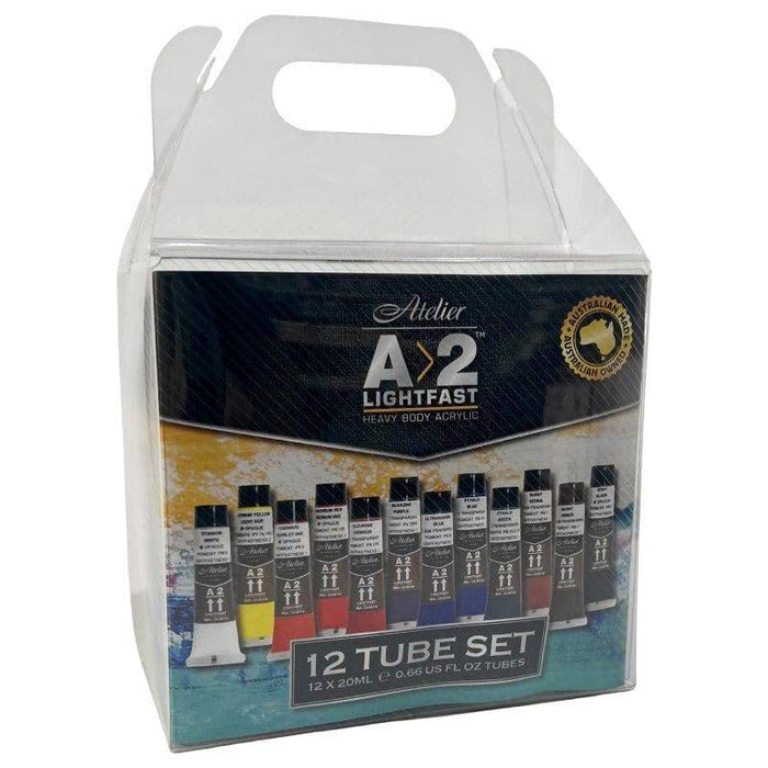 CHROMA A2 CHROMA Chroma A2 Lightfast Acrylic Set 12x20ml