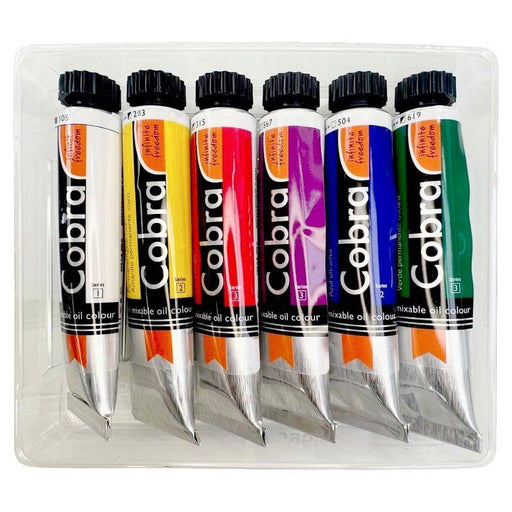 Cobra Water Mixable Oil Colour 6x20ml - The Sydney Art Store