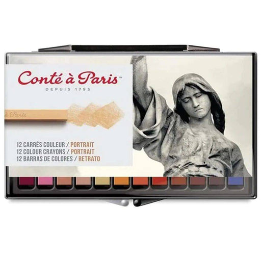 CONTE CONTE Conte Crayon Assorted Portrait Colour Set 12