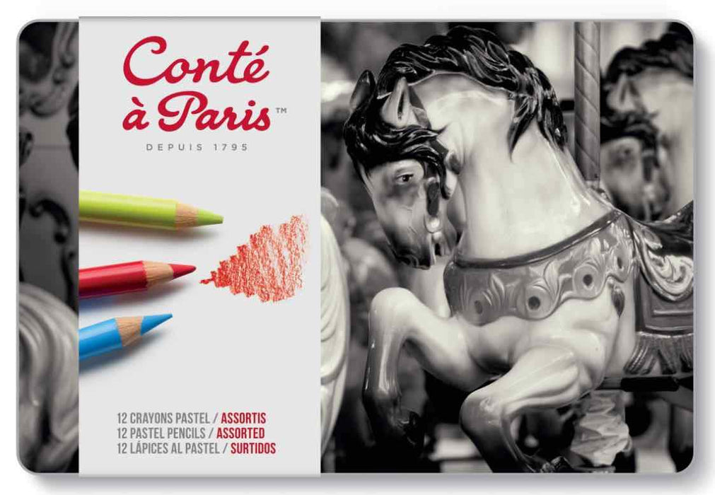 CONTE CONTE Set 12 Conte Pastel Pencil Sets