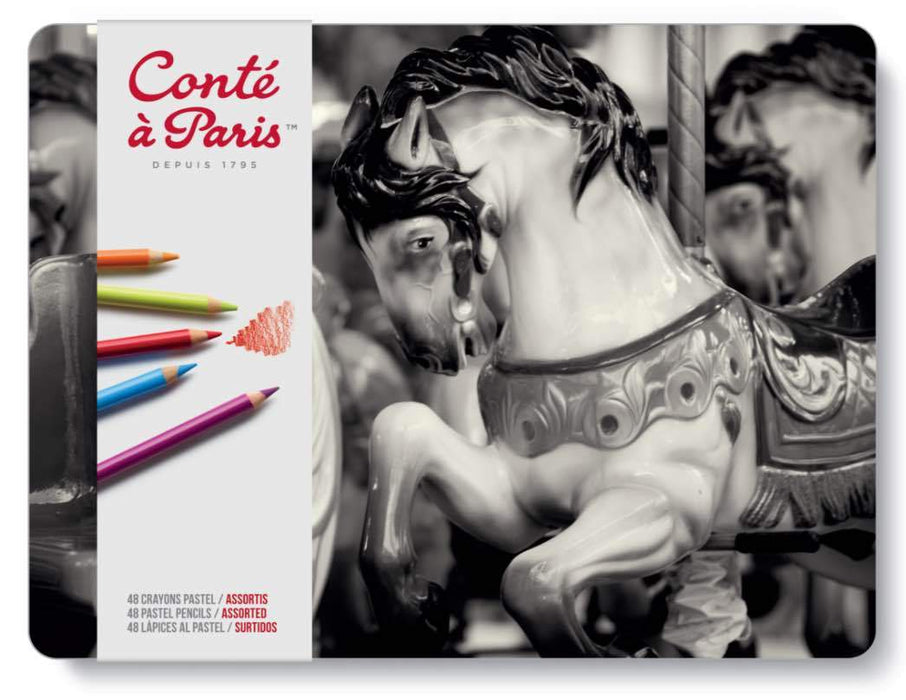 CONTE CONTE Set 48 Conte Pastel Pencil Sets