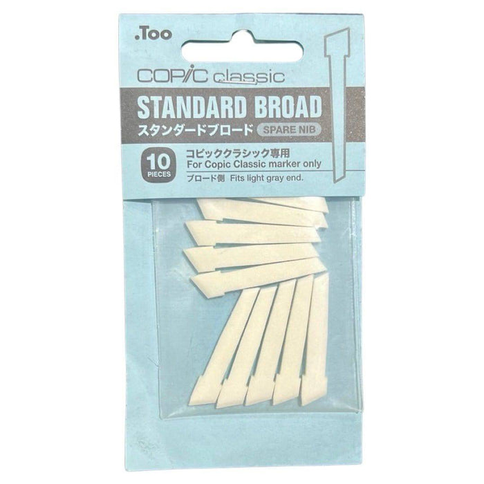 COPIC ACCESSORIES Copic Classic Spare Nib Standard Broad 10Pcs