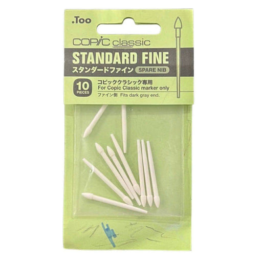 COPIC ACCESSORIES Copic Classic Spare Nib Standard Fine 10Pcs