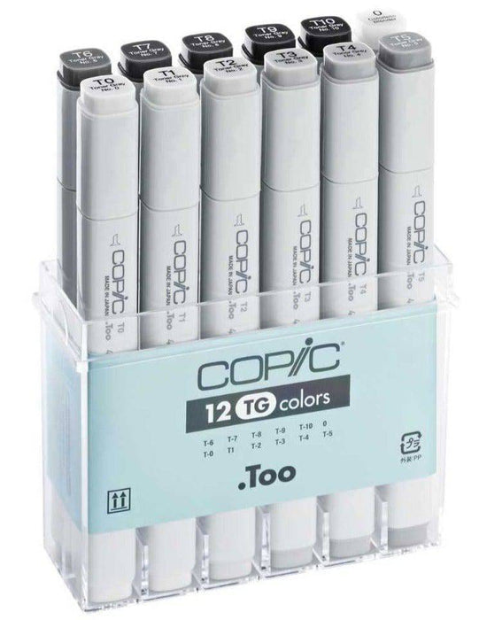 COPIC COPIC Copic Original 12 Toner Grey Marker Set