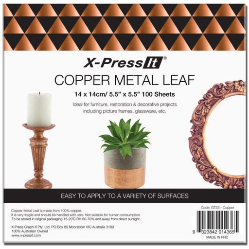 XPRESS XPRESS Copper Metal Leaf 100 Sheets Pack
