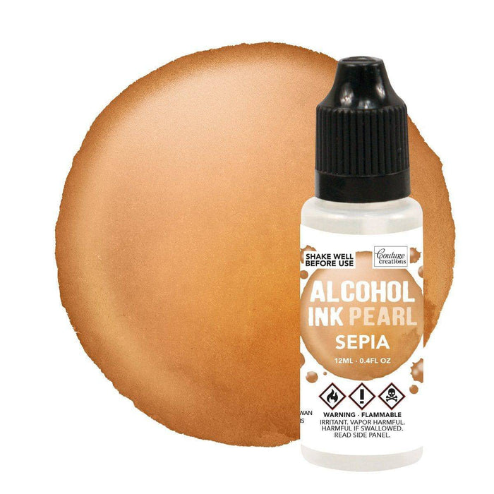 COUTURE CREATION COUTURE CREATION Corture Creation Sepia Pearl Alcohol Ink - 12ml Couture Creation Pearl Alcohol Inks & Mixatives