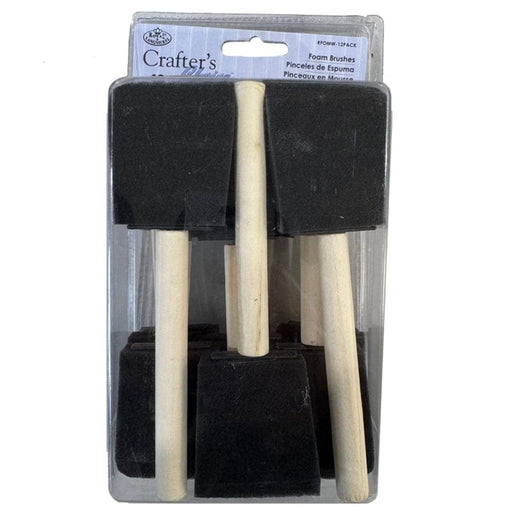 ROYAL LANGNICKEL Crafter’s Choice Foam Brushes Set 12