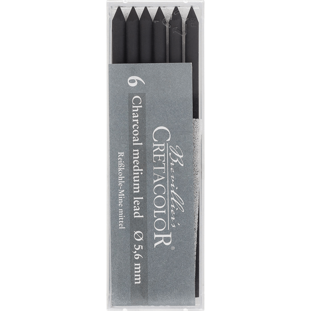 CRETACOLOR CRETACOLOR 26002 Charcoal Lead 5.6mm Medium Cretacolor Sketch Collection
