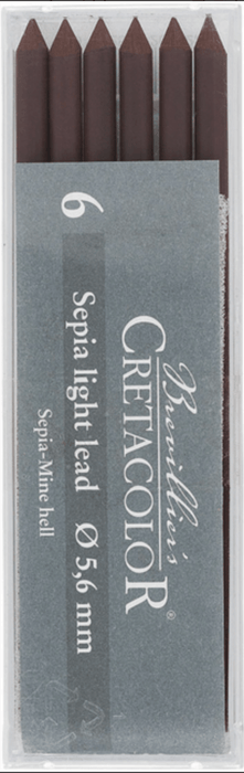 CRETACOLOR CRETACOLOR 26322 Chalk Lead 5.6mm Sepia Light Cretacolor Sketch Collection