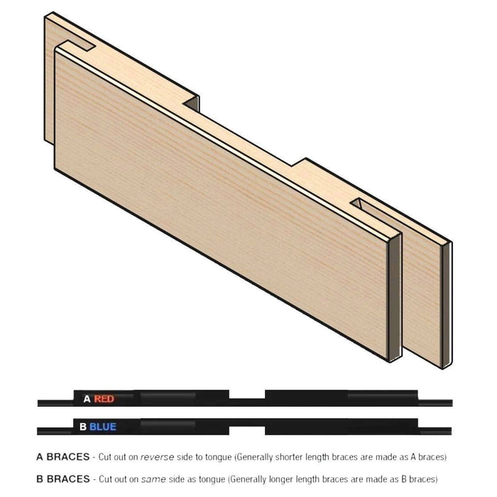 SYDNEY STRETCHERS PINE Cross Bracing 38''- 72''