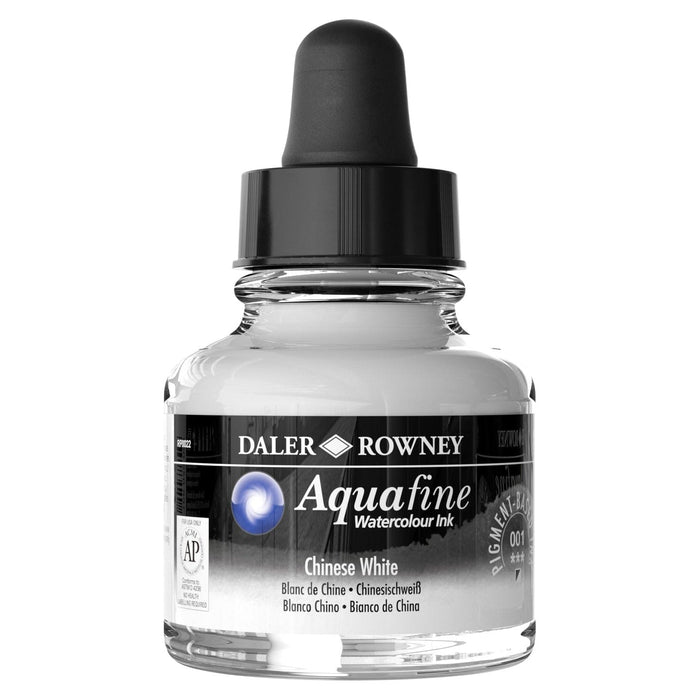 FILA NEW FILA NEW Aquafine 29.5ml Ink Chinese White Daler Rowney Aquafine Watercolour Ink 29.5ml