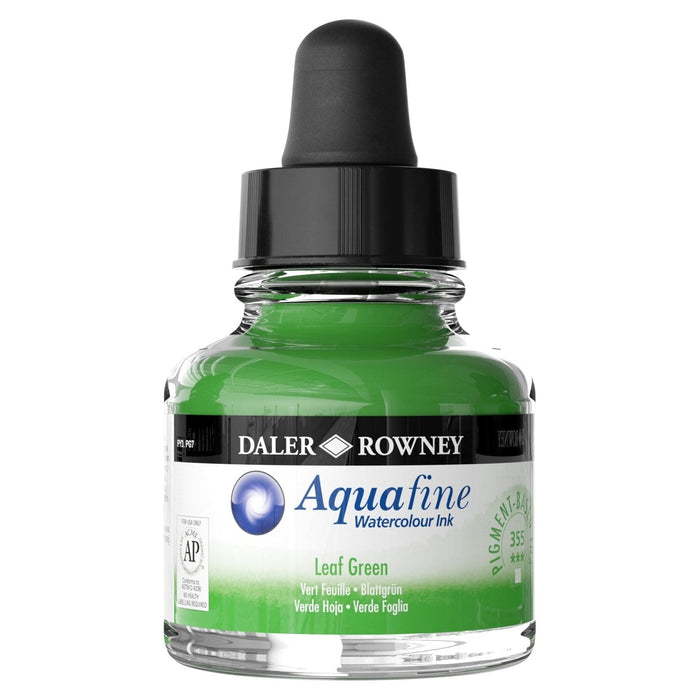 FILA NEW FILA NEW Aquafine 29.5ml Ink Leaf Green Daler Rowney Aquafine Watercolour Ink 29.5ml