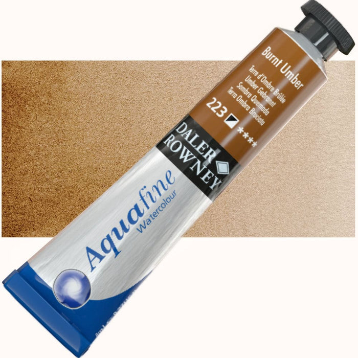 DALER ROWNEY AQUAFINE DALER ROWNEY Burnt Umber Daler-Rowney Aquafine Watercolours 8ml