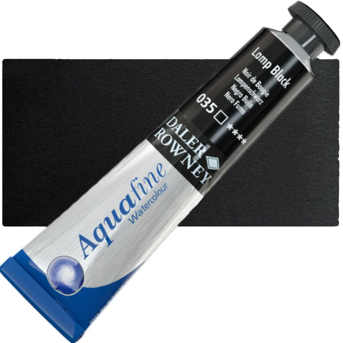 DALER ROWNEY AQUAFINE DALER ROWNEY Lamp Black Daler-Rowney Aquafine Watercolours 8ml