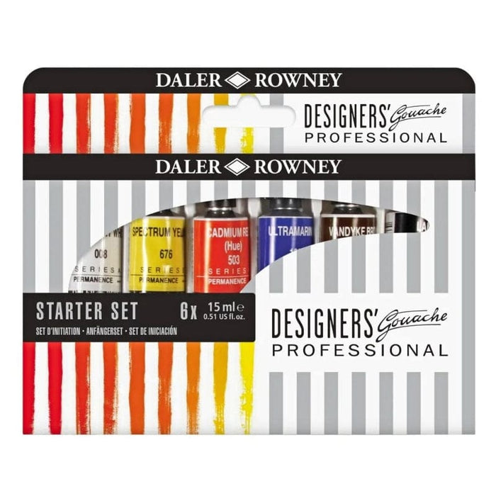 FILA NEW FILA NEW Designers Starter Set 6x15ml Daler Rowney Designer Gouache Sets