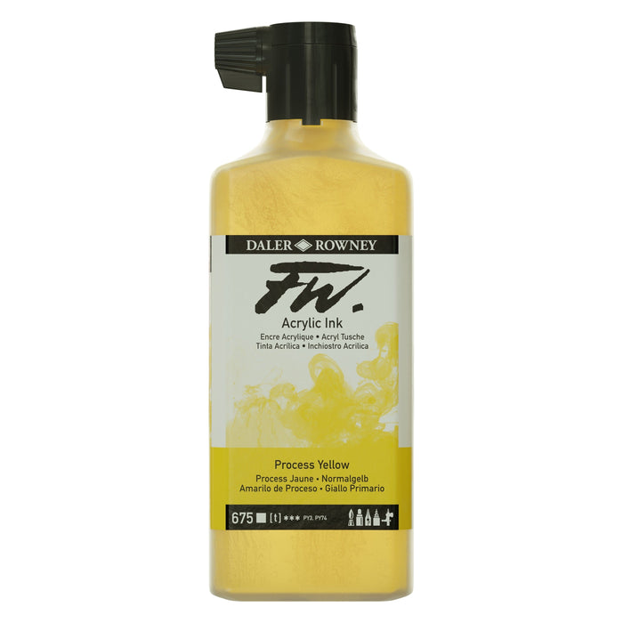 FILA NEW FILA NEW FW Ink 180ml Process Yellow Daler Rowney FW Ink 180ml