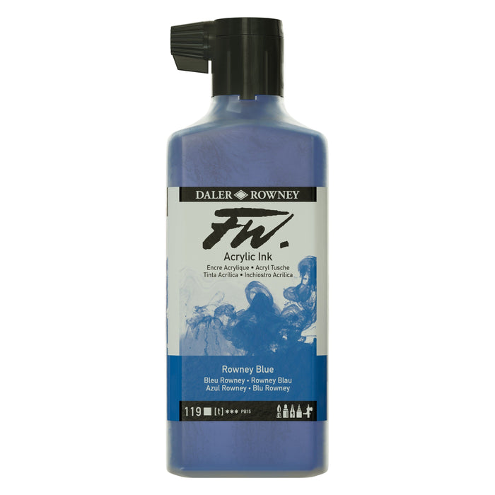 FILA NEW FILA NEW FW Ink 180ml Rowney Blue Daler Rowney FW Ink 180ml