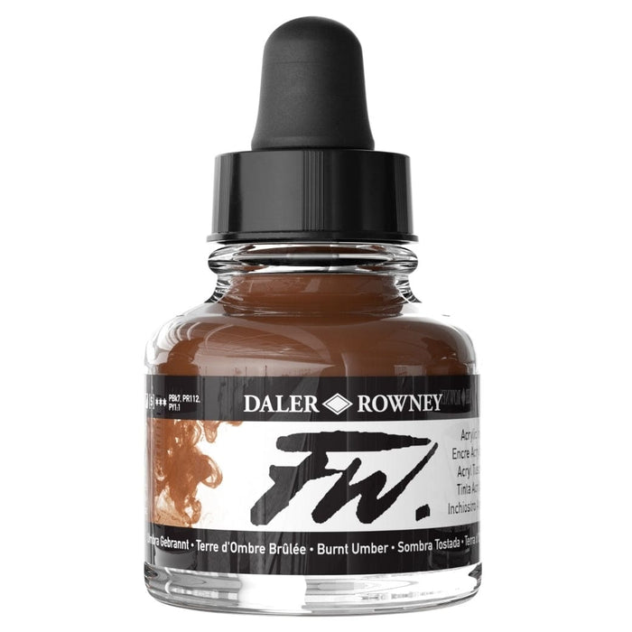 FILA NEW FILA NEW FW Ink 29.5ml Burnt Umber Daler Rowney FW Ink 29.5ml