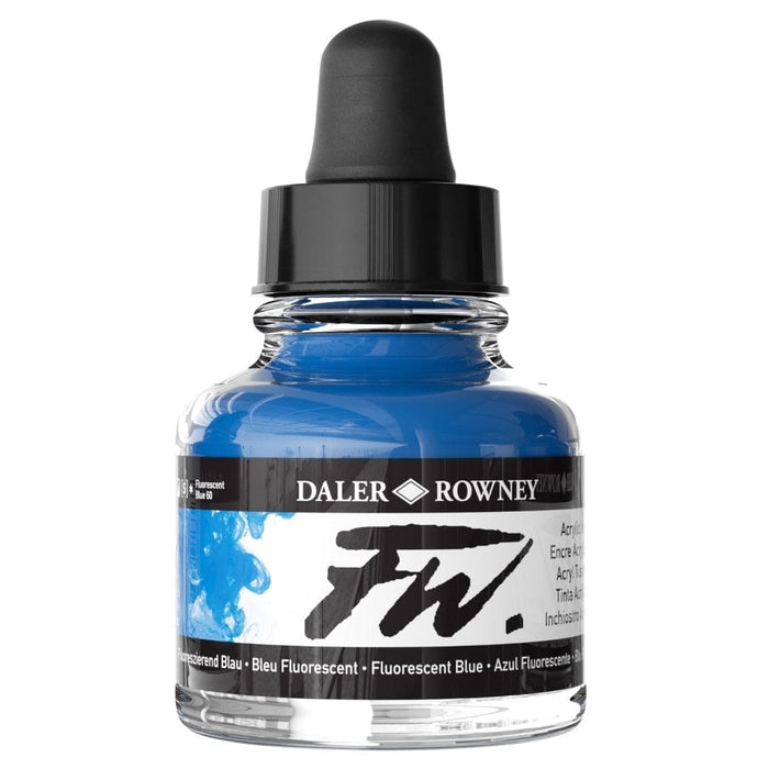 FILA NEW FILA NEW FW Ink 29.5ml Fluorescent Blue Daler Rowney FW Ink 29.5ml