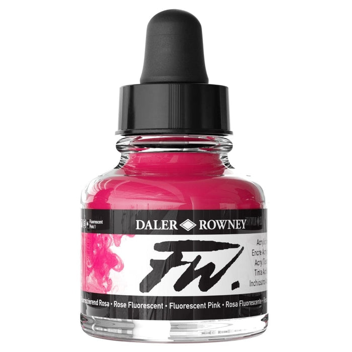FILA NEW FILA NEW FW Ink 29.5ml Fluorescent Pink Daler Rowney FW Ink 29.5ml