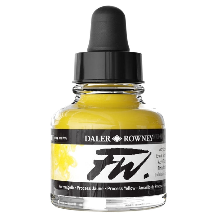 FILA NEW FILA NEW FW Ink 29.5ml Process Yellow Daler Rowney FW Ink 29.5ml