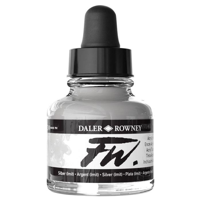 FILA NEW FILA NEW FW Ink 29.5ml Silver (Imit) Daler Rowney FW Ink 29.5ml