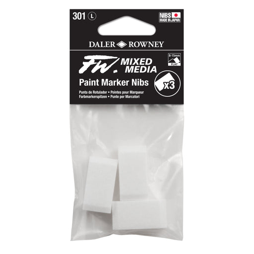FILA NEW FILA NEW FW Marker Nib Set 7 Larg 8-15mm Daler Rowney FW Mixed Nib Sets For Media Paint Markers
