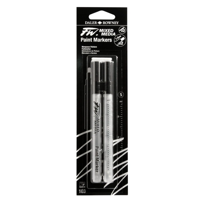 FILA NEW FILA NEW Daler Rowney FW Refillable Paint Markers Set