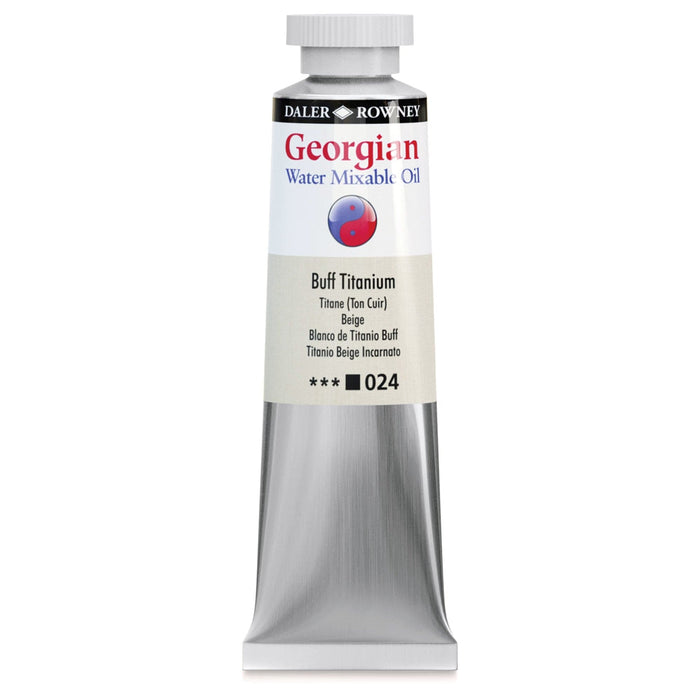 DALER ROWNEY GEORGIAN WATERMIXABLE DALER ROWNEY 37ml Daler-Rowney Georgian Watermixable Oil Buff Titanium