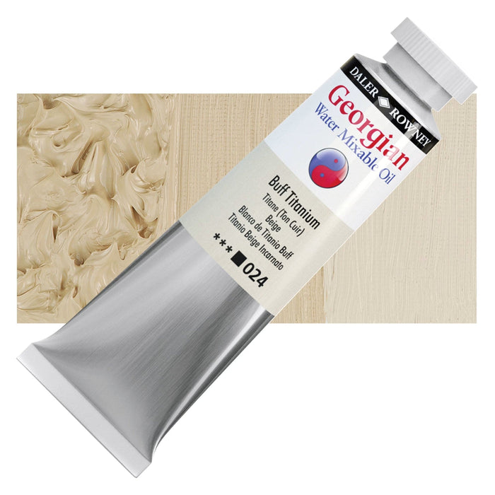 DALER ROWNEY GEORGIAN WATERMIXABLE DALER ROWNEY 37ml Daler-Rowney Georgian Watermixable Oil Buff Titanium