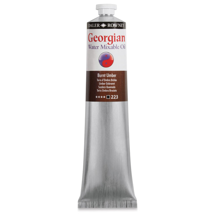 DALER ROWNEY GEORGIAN WATERMIXABLE DALER ROWNEY Daler-Rowney Georgian Watermixable Oil Burnt Umber