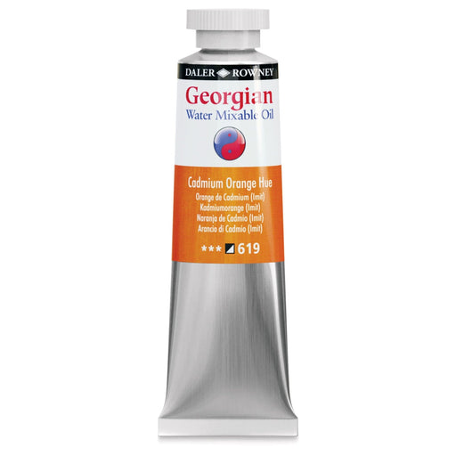 DALER ROWNEY GEORGIAN WATERMIXABLE DALER ROWNEY 37ml Daler-Rowney Georgian Watermixable Oil Cadmium Orange Hue
