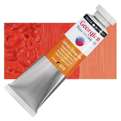 DALER ROWNEY GEORGIAN WATERMIXABLE DALER ROWNEY 37ml Daler-Rowney Georgian Watermixable Oil Cadmium Orange Hue