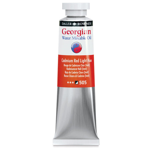 DALER ROWNEY GEORGIAN WATERMIXABLE DALER ROWNEY 37ml Daler-Rowney Georgian Watermixable Oil Cadmium Red Light Hue