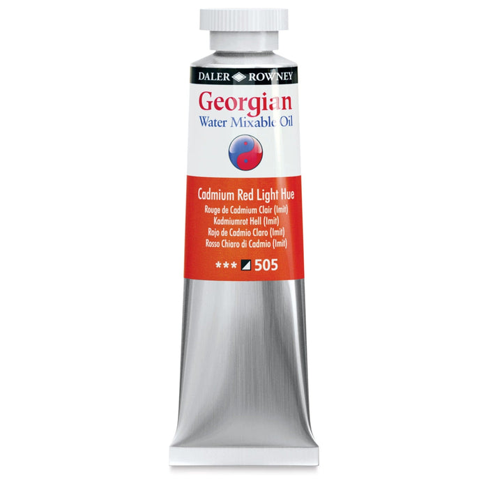DALER ROWNEY GEORGIAN WATERMIXABLE DALER ROWNEY 37ml Daler-Rowney Georgian Watermixable Oil Cadmium Red Light Hue
