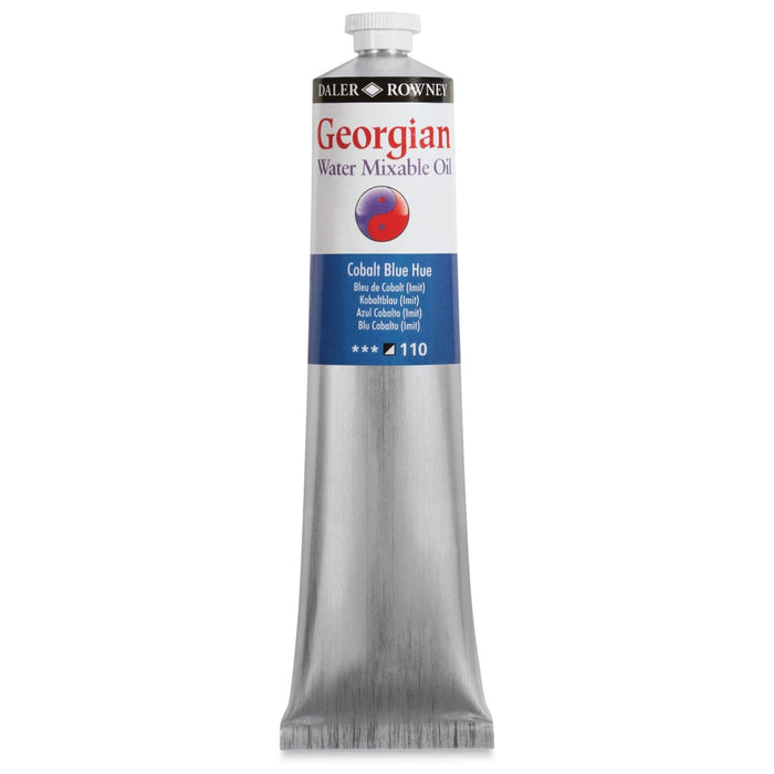DALER ROWNEY GEORGIAN WATERMIXABLE DALER ROWNEY Daler-Rowney Georgian Watermixable Oil Cobalt Blue Hue