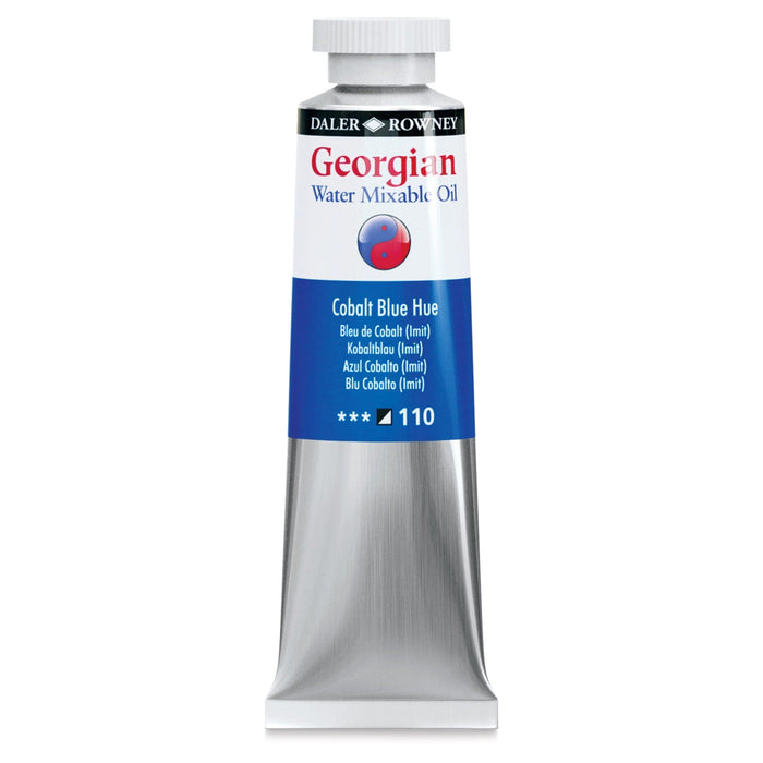 DALER ROWNEY GEORGIAN WATERMIXABLE DALER ROWNEY Daler-Rowney Georgian Watermixable Oil Cobalt Blue Hue