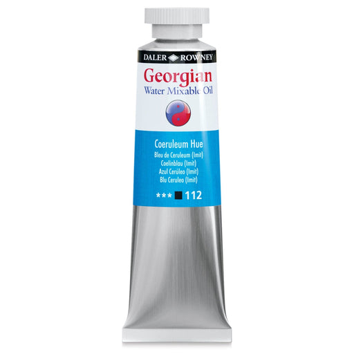 DALER ROWNEY GEORGIAN WATERMIXABLE DALER ROWNEY 37ml Daler-Rowney Georgian Watermixable Oil Coeruleum Hue