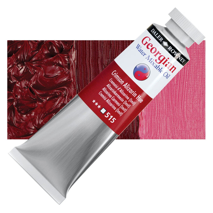 DALER ROWNEY GEORGIAN WATERMIXABLE DALER ROWNEY 37ml Daler-Rowney Georgian Watermixable Oil Crimson Alizarin Hue