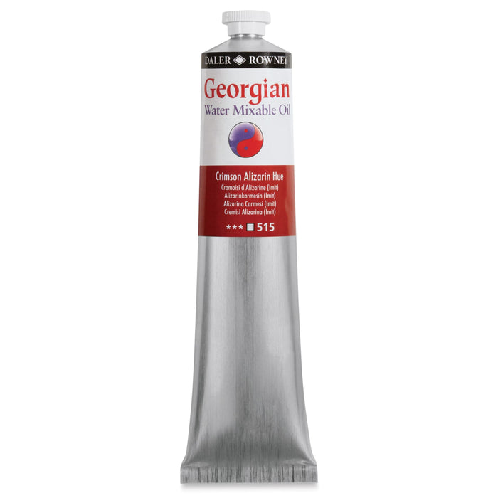 DALER ROWNEY GEORGIAN WATERMIXABLE DALER ROWNEY Daler-Rowney Georgian Watermixable Oil Crimson Alizarin Hue