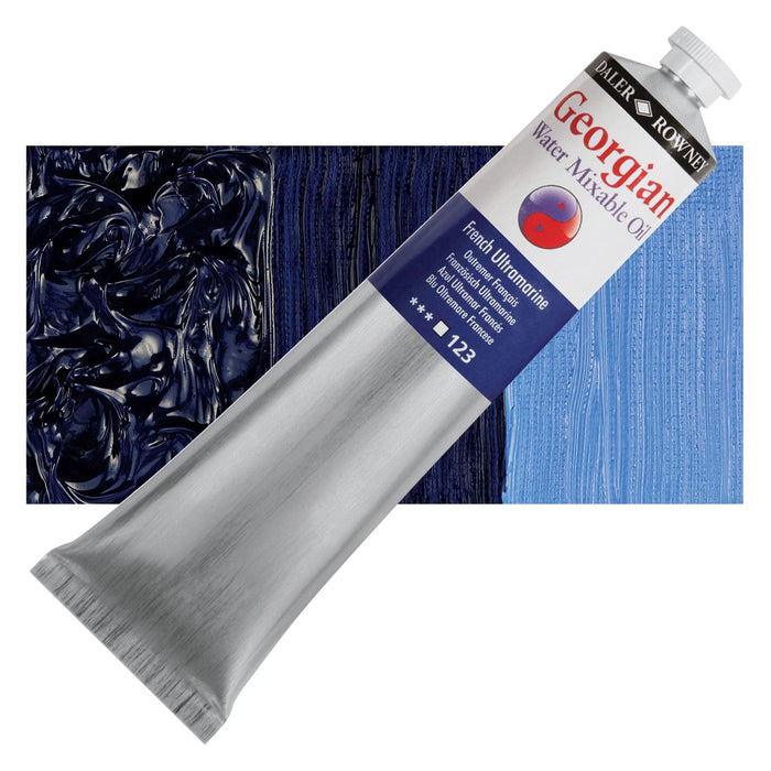 DALER ROWNEY GEORGIAN WATERMIXABLE DALER ROWNEY 200ml Daler-Rowney Georgian Watermixable Oil French Ultramarine