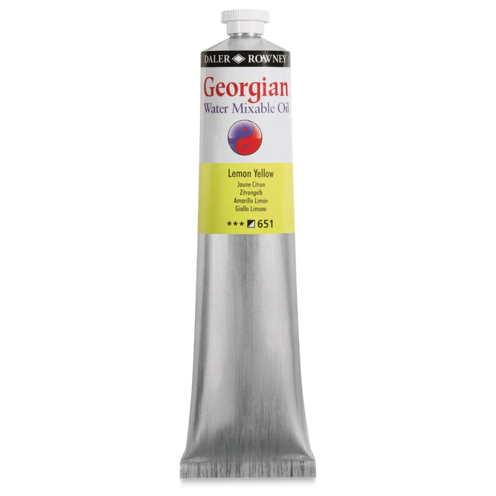 DALER ROWNEY GEORGIAN WATERMIXABLE DALER ROWNEY Daler-Rowney Georgian Watermixable Oil Lemon Yellow