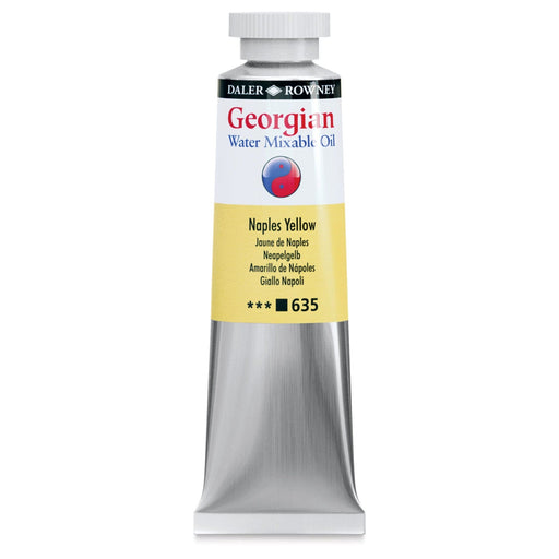 DALER ROWNEY GEORGIAN WATERMIXABLE DALER ROWNEY 37ml Daler-Rowney Georgian Watermixable Oil Naples Yellow