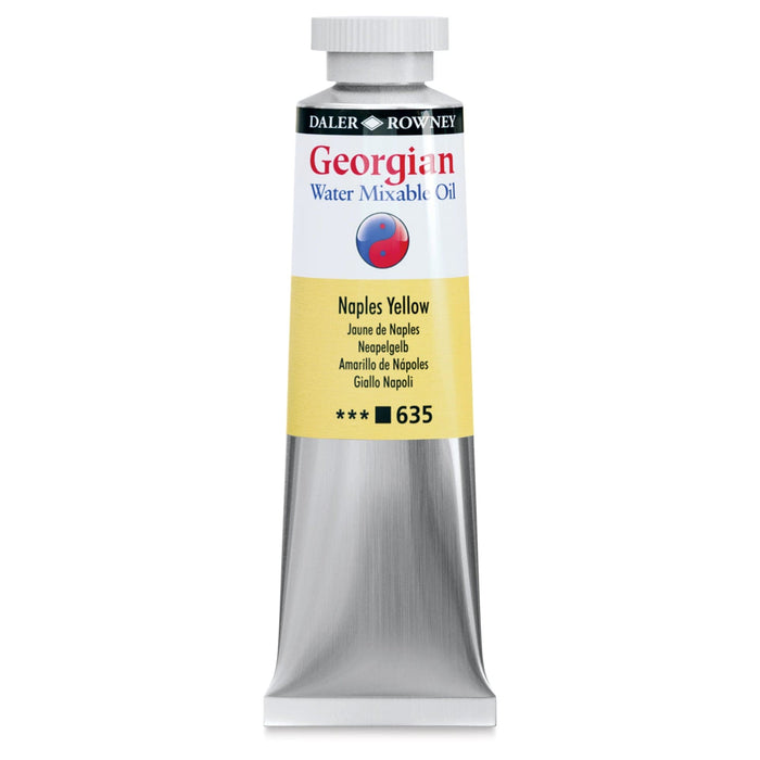 DALER ROWNEY GEORGIAN WATERMIXABLE DALER ROWNEY 37ml Daler-Rowney Georgian Watermixable Oil Naples Yellow