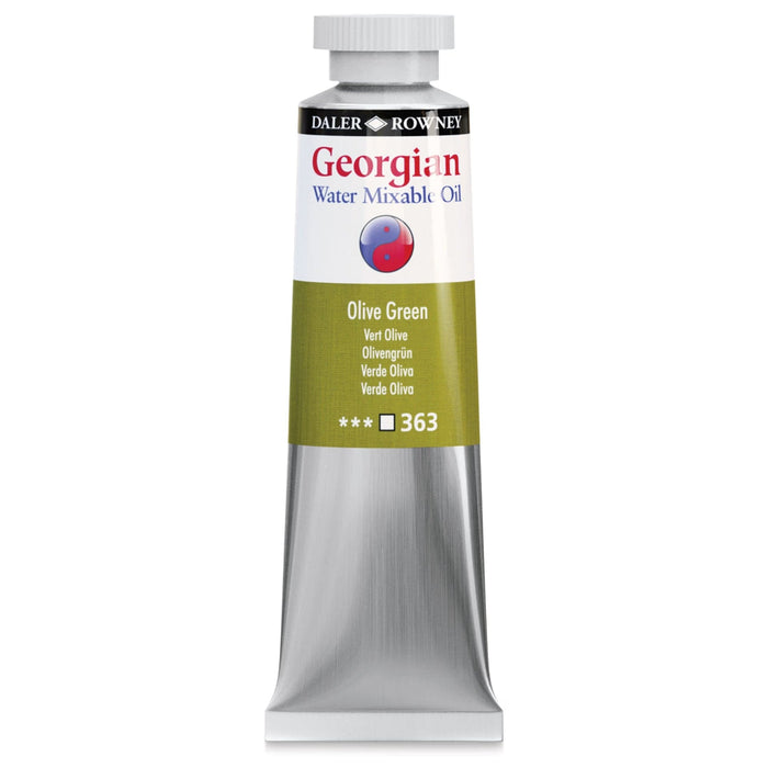 DALER ROWNEY GEORGIAN WATERMIXABLE DALER ROWNEY 37ml Daler-Rowney Georgian Watermixable Oil Olive Green