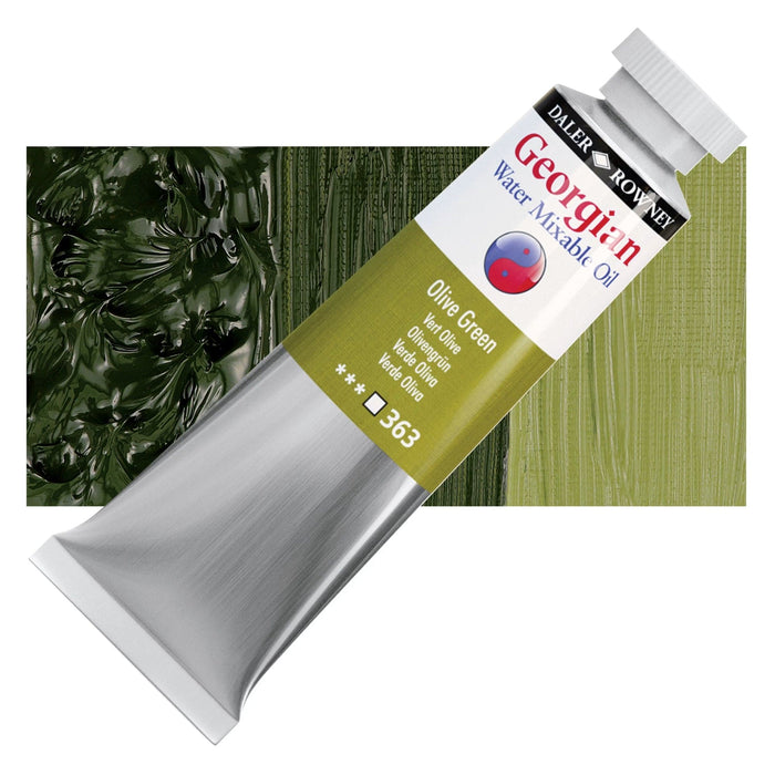 DALER ROWNEY GEORGIAN WATERMIXABLE DALER ROWNEY 37ml Daler-Rowney Georgian Watermixable Oil Olive Green