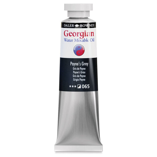 DALER ROWNEY GEORGIAN WATERMIXABLE DALER ROWNEY 37ml Daler-Rowney Georgian Watermixable Oil Paynes Grey