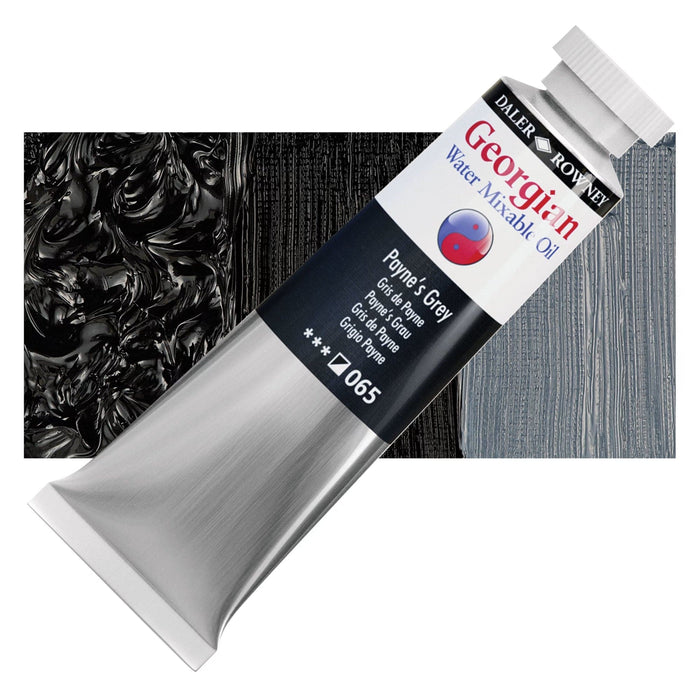DALER ROWNEY GEORGIAN WATERMIXABLE DALER ROWNEY 37ml Daler-Rowney Georgian Watermixable Oil Paynes Grey