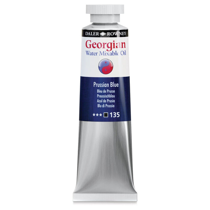 DALER ROWNEY GEORGIAN WATERMIXABLE DALER ROWNEY 37ml Daler-Rowney Georgian Watermixable Oil Prussian Blue