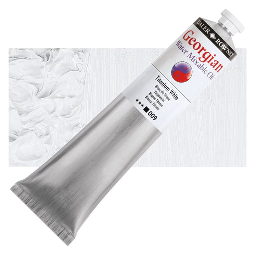 DALER ROWNEY GEORGIAN WATERMIXABLE DALER ROWNEY 200ml Daler-Rowney Georgian Watermixable Oil Titanium White